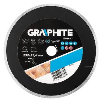Diamond blade 230 x 25.4 mm, continuous for 59G891