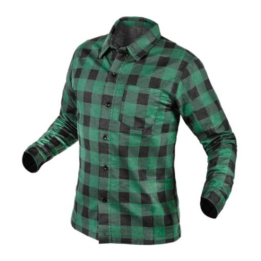 Flannel shirt, green, size XXL