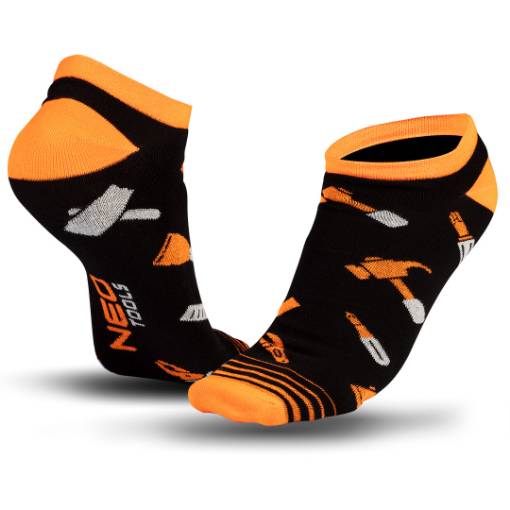 NEO TOOLS coloured socks, short, size 43-46