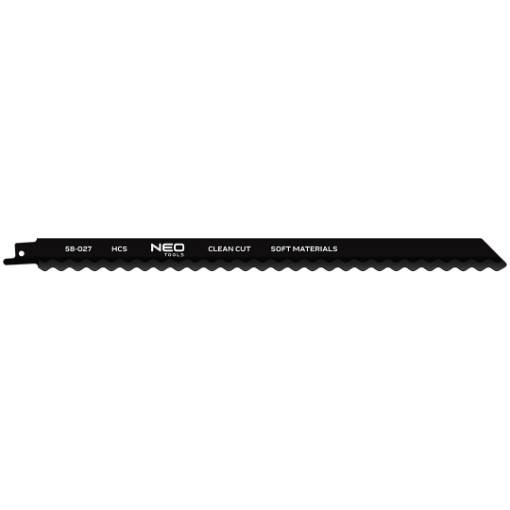 Sabre saw blade for clean cutting of insulation, rubber, cardboard 300 mm, HCS