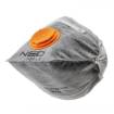 Dust protection half-mask with active carbon, folding, with valve, FFP1, 3 pcs