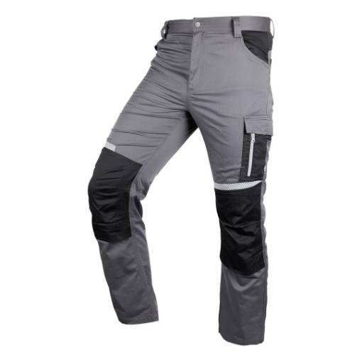 Mix&Match work trousers, grey and black, size XL