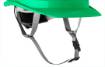 Industrial helmet with chin strap, green