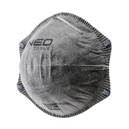 Dust protection half-mask with active carbon, FFP2, 3 pcs