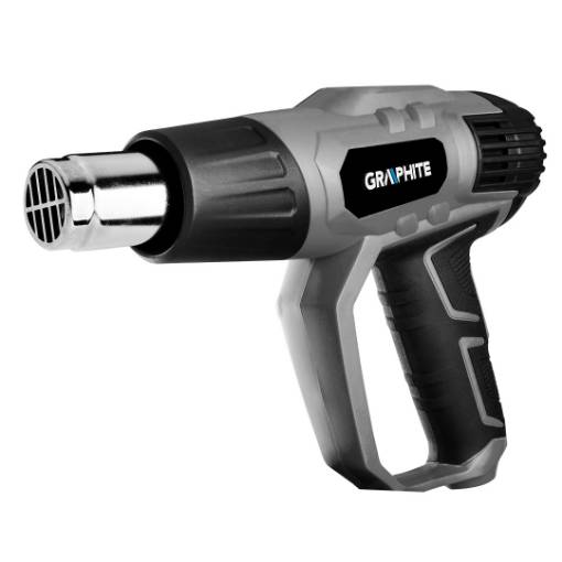 Heat gun 2000W, temperature range: I: 50°C, II: 50-550°C, III: 50-550°C, case