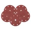 Velcro sanding discs  150 mm, P120, 5 pcs, with 9 holes for 04-721