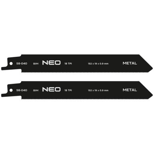 Sabre saw blade, BIM, 152 x 19 x 0.9 mm, 18TPI, cpl. 2 pcs.