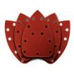 Delta sanding paper, velcro 140 x 140 x 80 mm, K80, 5 pcs, with holes