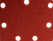 Delta sanding paper, velcro 140 x 140 x 80 mm, K80, 5 pcs, with holes
