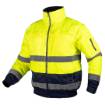 High visibility work jacket 3 in 1, insulated, yellow and black, size XL