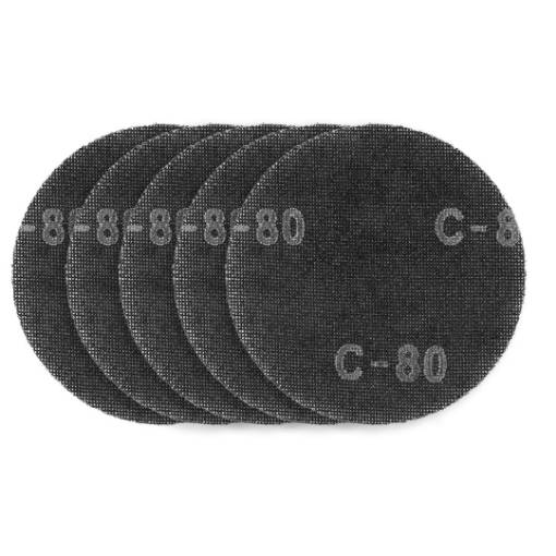 Abrasive mesh, velcro 180 mm, K80, 5 pcs for sander 59G263