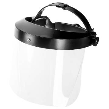 Face shield, 1 mm thick (replaceable protective glass)