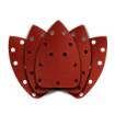 Delta sanding paper, velcro 140 x 140 x 80 mm, K240, 5 pcs, with holes