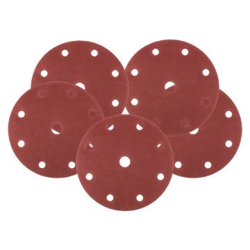 Velcro sanding discs  150 mm, P240, 5 pcs, with 9 holes for 04-721