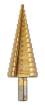 Step drills: 4-12, 4-20, 4-32 mm, TiN, set 3 pcs