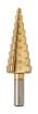 Step drills: 4-12, 4-20, 4-32 mm, TiN, set 3 pcs