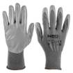 Work gloves, PU-coated polyester, 4131X, size 9