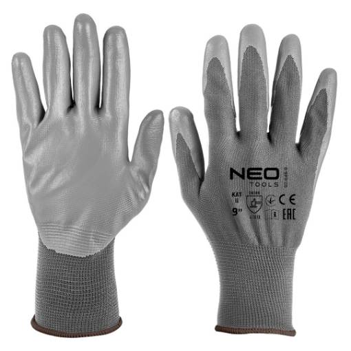 Work gloves, PU-coated polyester, 4131X, size 9
