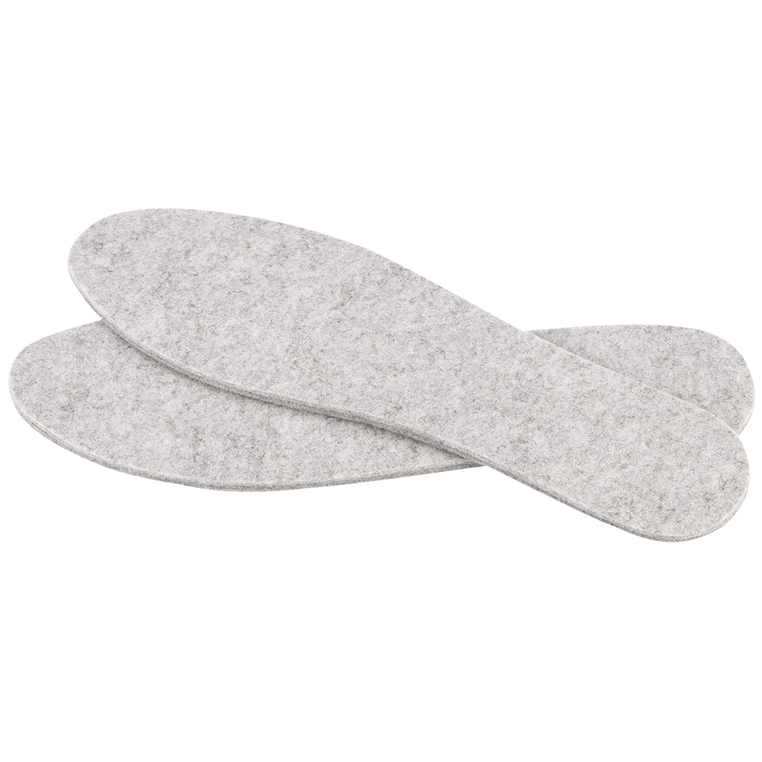 Felt shoe insoles, size 42-43