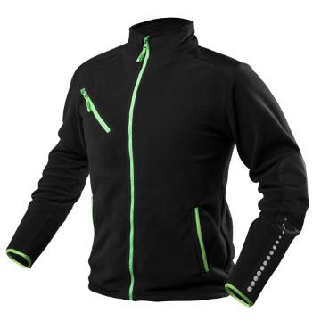 PREMIUM work fleece, black, Cordura reinforcements, size S