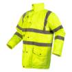 High visibility work jacket 5 in 1, insulated, yellow, size L