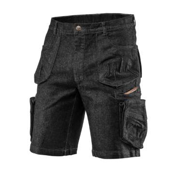 Short pants DENIM, black, size XXXL
