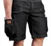 Short pants DENIM, black, size XXXL