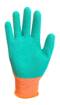 Children's work gloves, latex coated polyester (crincle), size 4
