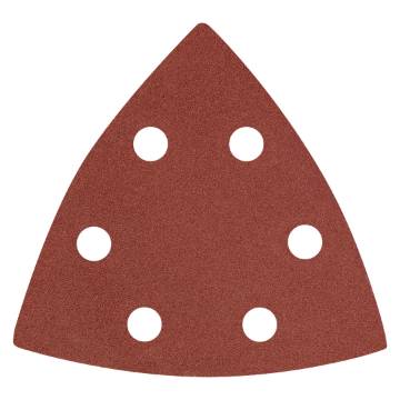 Velcro-backed delta sanding paper 93 x 93 mm P240, 5 pcs, with 6 holes