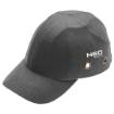 Baseball cap with reinforcement, grey, CE