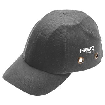 Baseball cap with reinforcement, grey, CE