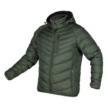 Mix&Match jacket, quilted, down, lightweight, olive-black, size L