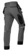 Mix&Match work trousers, 4 way stretch, with holsters, Cordura, grey/black, size S