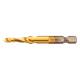 HSS TiN threading drill bit, M5 x 0.8 mm, Hex