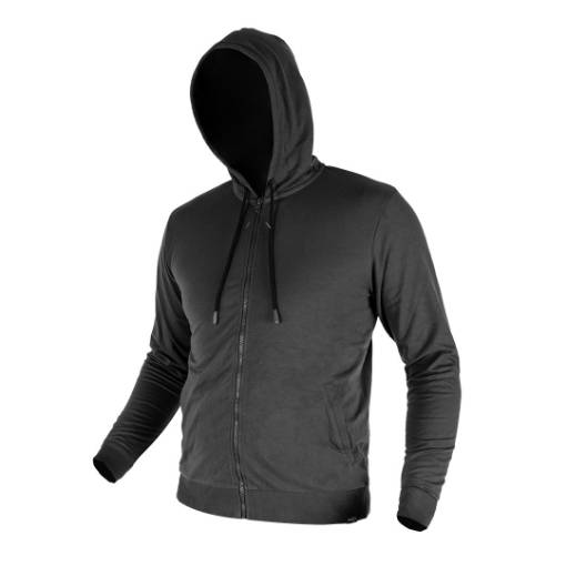 COMFORT hooded sweatshirt, grey, size XXXL