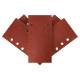 Sanding paper, velcro 115 x 230 mm, K180, 5 pcs, with holes