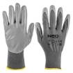 Work gloves, PU-coated polyester, 4131X, size 10