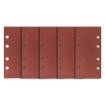 Velcro-backed sanding paper 93 x 185 mm, P240, 5 pcs, with 8 holes