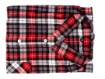 Flannel men shirt, red-black-white, size S