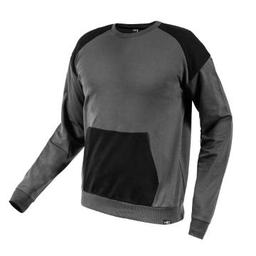 COMFORT sweatshirt, grey and black, size L