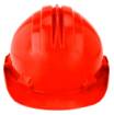 Safety helmet certified, red
