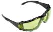 Safety glasses with foam inlay, yellow lenses, resistance class FT