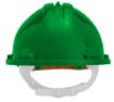 Safety helmet certified, green
