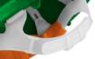Safety helmet certified, green