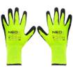 Insulated work gloves, latex coated nylon, 4142X, size 8
