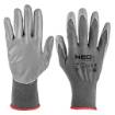 Work gloves, PU-coated polyester, 4131X, size 7