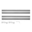 Guide rails 2 x 700 mm, connector, 2 clamps