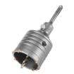 Forked hole saw 65mm with SDS+ adapter and pilot drill bit