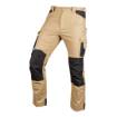 Mix&Match work trousers, Canvas, Cordura reinforcements, beige and black, size S