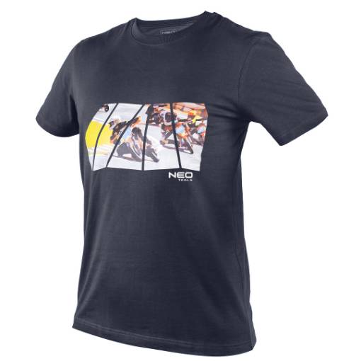 Printed T-shirt, motorbike, size XXXL